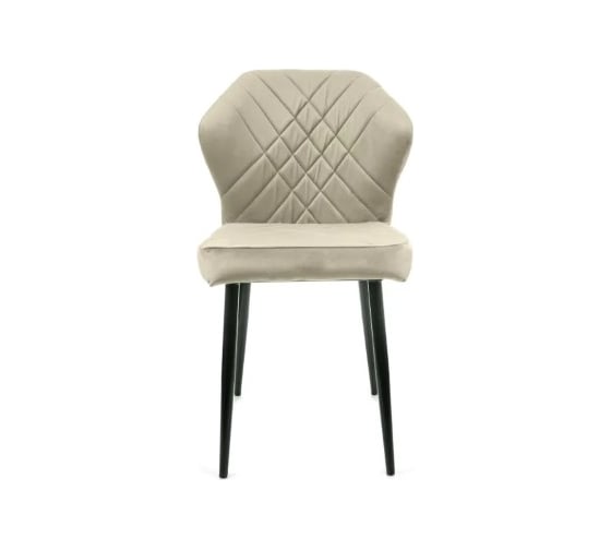 Изображение товара Стул M-GROUP НИЦЦА, бежевый, чёрные ножки 13010452