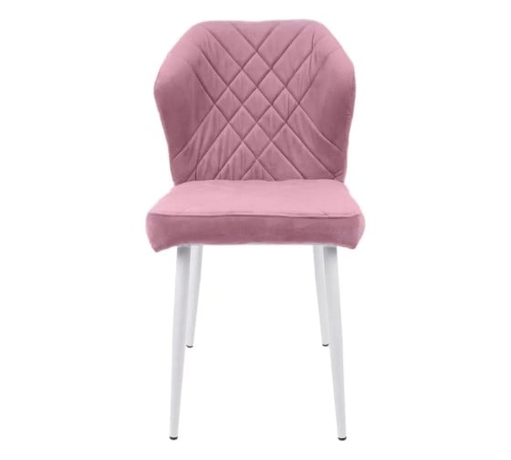 Изображение товара Стул M-GROUP НИЦЦА, пудровый, белые ножки 13010154