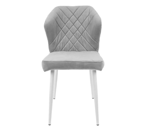 Изображение товара Стул M-GROUP НИЦЦА, серый, белые ножки 13010155