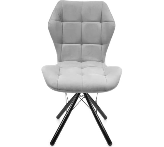 Изображение товара Стул M-GROUP БАБОЧКА паутинка, серый, чёрные ножки 13090455