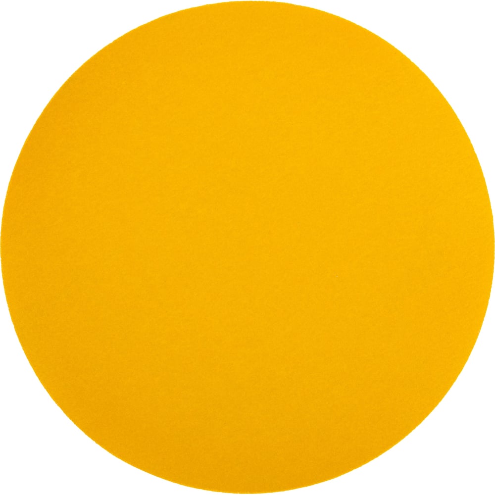 Изображение товара Круг абразивный шлифовальный под липучку Yellow Sandpaper P800, 150 мм, без отверстий, 25 шт Elsilber EL-AYS0800