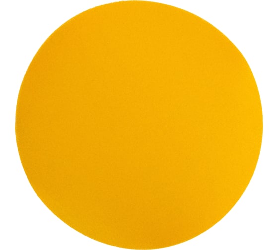 Изображение товара Круг абразивный шлифовальный под липучку Yellow Sandpaper P400, 150 мм, без отверстий, 25 шт Elsilber EL-AYS0400