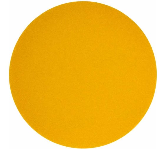 Изображение товара Круг абразивный шлифовальный под липучку Yellow Sandpaper P320, 150 мм, без отверстий, 25 шт Elsilber EL-AYS0320