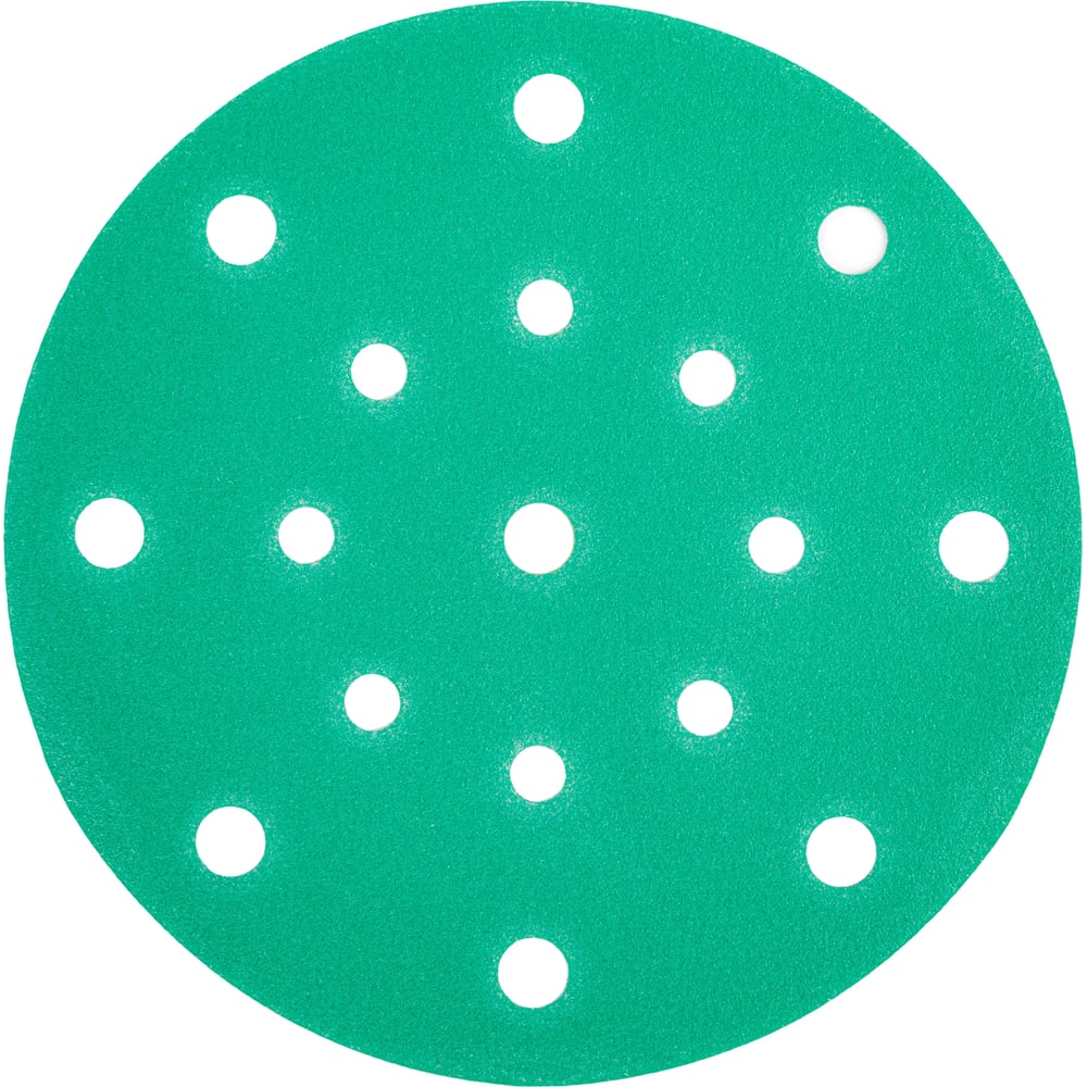 Изображение товара Круг абразивный шлифовальный на липучке Polyester Film Sandpaper P180 150 мм 25 шт