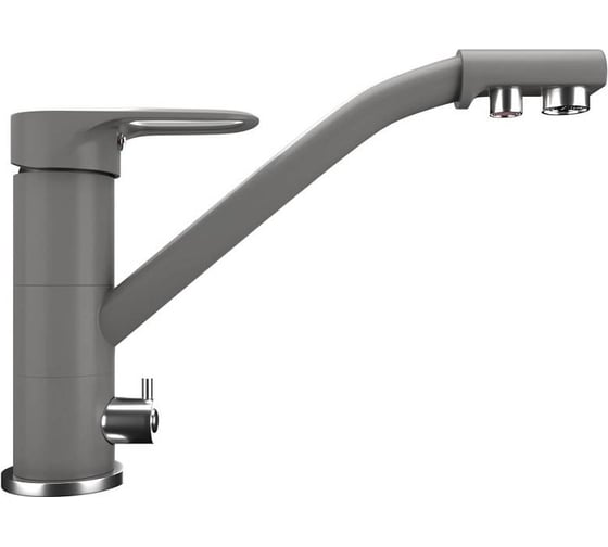 Изображение товара Кухонный смеситель ULGRAN Quartz темный серый UQ-010-09