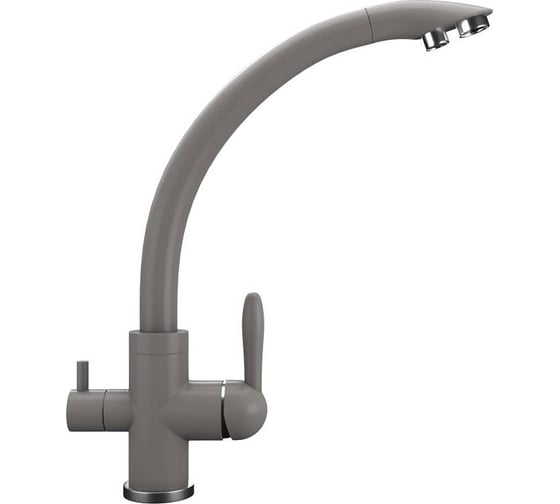 Изображение товара Кухонный смеситель ULGRAN Quartz темный серый UQ-017-09
