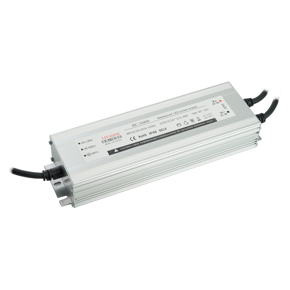 Электронный трансформатор для светодиодной ленты 400w 24v 245x77x41мм ip67 (драйвер), lb007 FERON