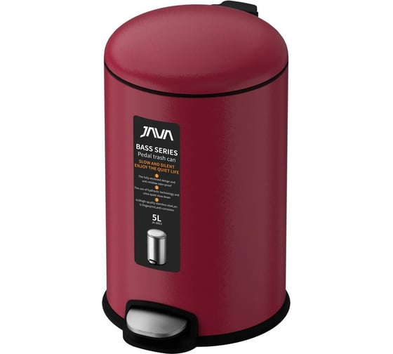 Изображение товара Ведро с микролифтом Savol бордовое 5л. s-885-5r 24500