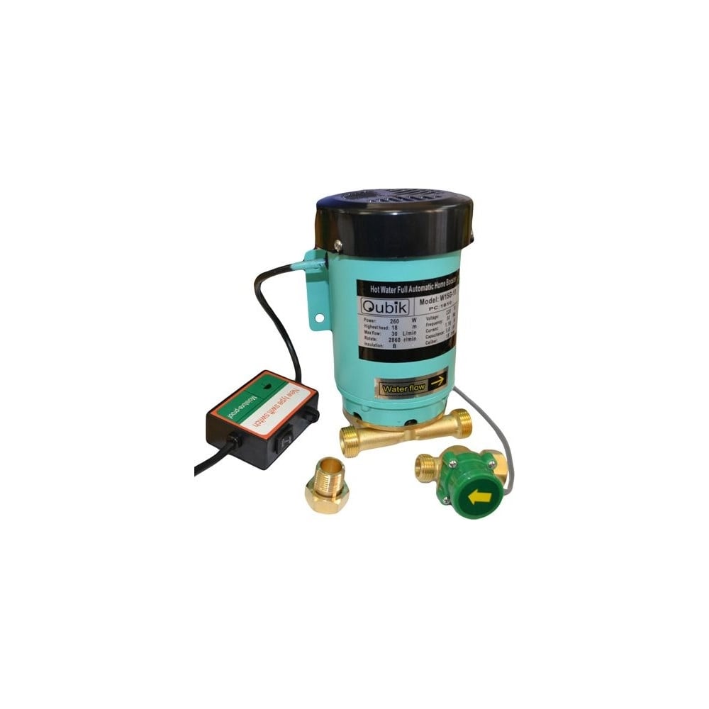 Изображение товара Насос для повышения давления Qubik WG15/18 31122 бытовой сухой ротор IP42 для котлов и ГВС