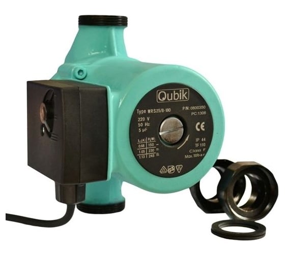 Изображение товара Циркуляционный насос Qubik WRS 32/8 -180мм + гайки 04377