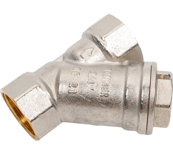 Изображение товара Фильтр грубой очистки ROMMER 3/4 косой 500 мкр. RFW-0001-000020 RG0091NNGVULL5