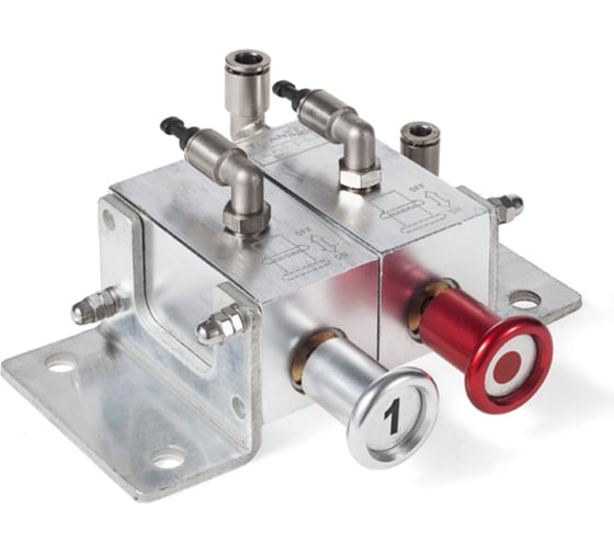 Изображение товара Пневматический блок управления донными клапанами автоцистерны TITAN LOCK 1-о отсечный, алюминий TLCU1