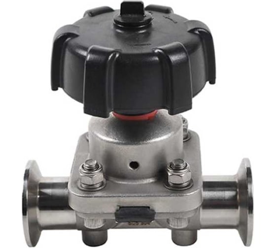 Изображение товара Мембранный клапан TITAN LOCK нержавеющая сталь 316, тип clamp-clamp, DN25 D in, TL25DVCLSS