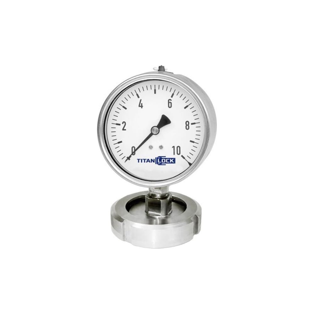Изображение товара Нержавеющий манометр с мембранным разделителем TITAN LOCK10/0.2 Бар DN40