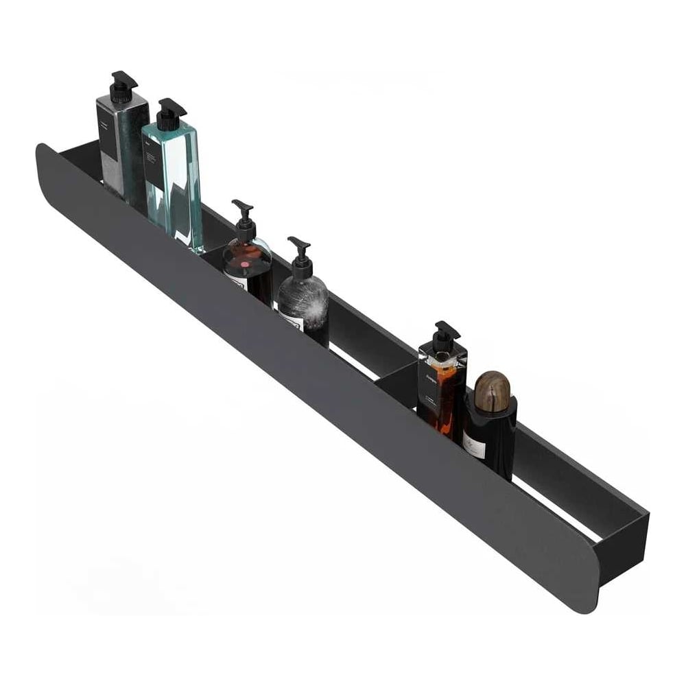 Изображение товара Полка Граф Держалкин Radius mono 100x9.2x9 черная Fl-ra-m100-ч