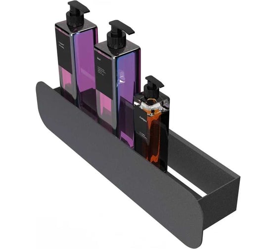 Изображение товара Полка Граф Держалкин Radius mono 40x9.2x9 черная Fl-ra-m40-ч