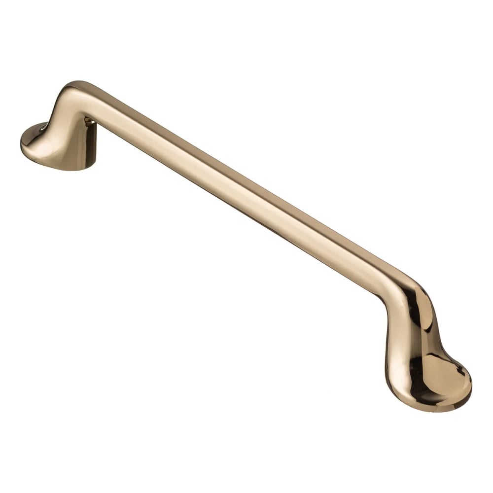 Изображение товара Ручка мебельная GTV FABRICIO 128 мм золото современная скоба