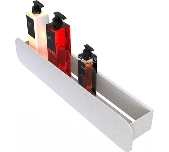 Изображение товара Полка Граф Держалкин Radius mono 50x9.2x9 белая Fl-ra-m50-б