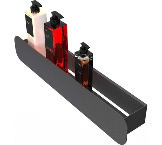 Изображение товара Полка Граф Держалкин Radius mono 50x9.2x9 черная Fl-ra-m50-ч