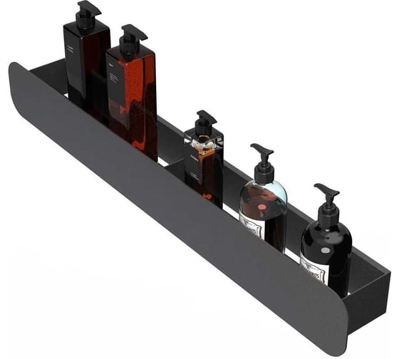 Изображение товара Полка Граф Держалкин Radius mono 70x9.2x9 черная Fl-ra-m70-ч