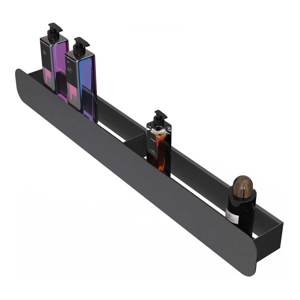 Изображение товара Полка Граф Держалкин Radius mono 80x9.2x9 черная Fl-ra-m80-ч