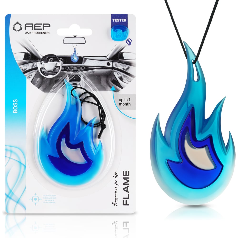 Изображение товара Ароматизатор АЕР FLAME Boss А 4901 для автомобиля и дома сухой установка на зеркало