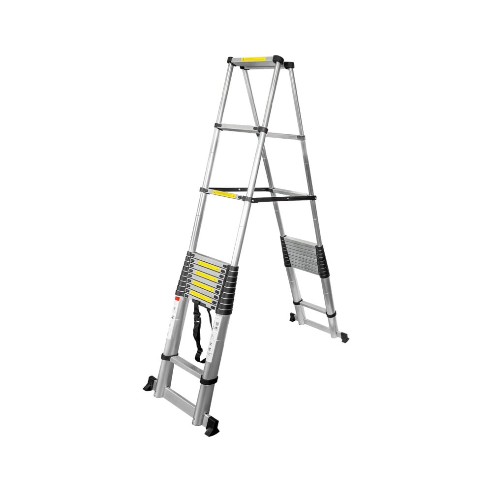 Изображение товара Телескопическая алюминиевая стремянка Forcekraft 5 м 16+16 ступеней FK-BL-TA500