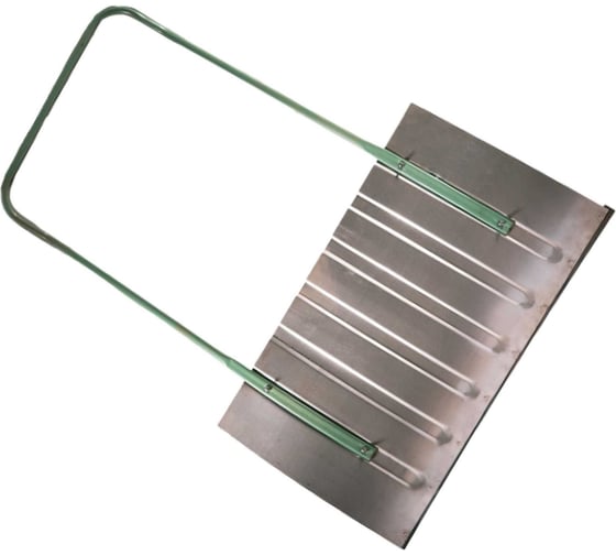 Изображение товара Оцинкованный формованный движок ООО Агростройлидер малый 750x330 мм с металлической планкой СНЕГ-04.21