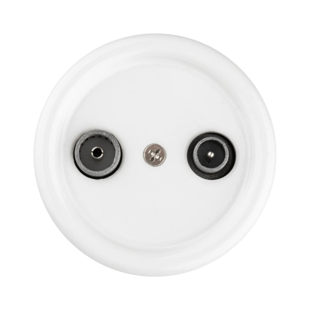 Изображение товара Оконечная розетка TV+R TDM ELECTRIC Белая 'Болонь' SQ1820-0055