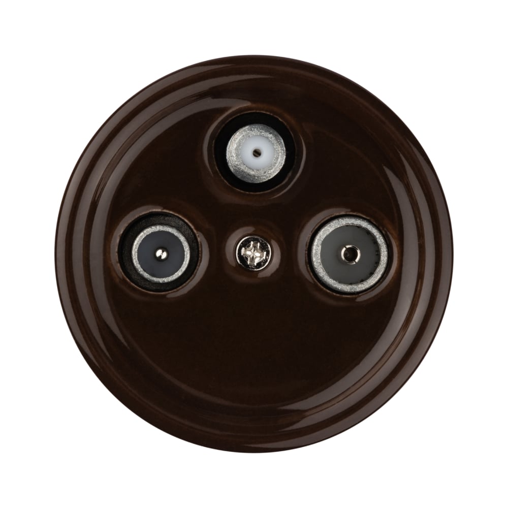 Изображение товара Проходная розетка TV R SAT Болонь SQ1820-0458 коричневая