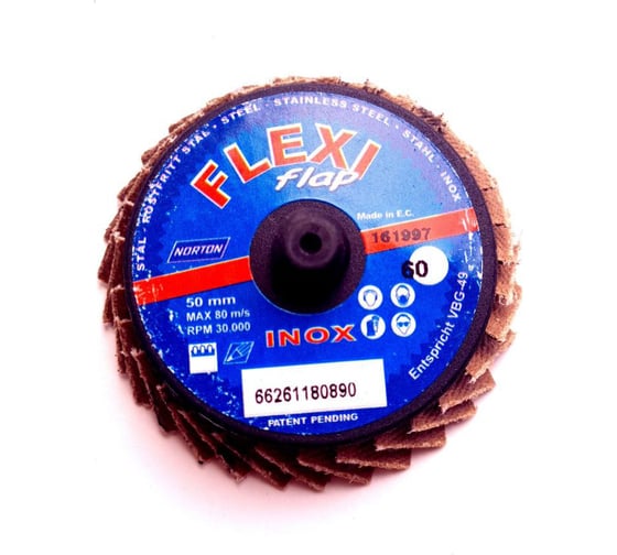 Изображение товара Лепестковый диск Norzon Mini FLEXIFLAP с креплением TR, d50 мм, Р60 NORTON 66261180890