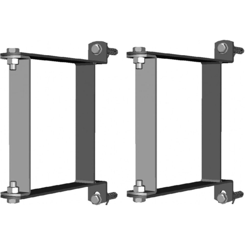 Комплект консолей с дюбелями и шурупами для монтажа распределителя средней мощности или гидрострелки Meibes