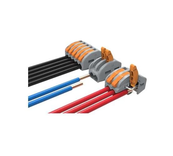 Изображение товара Зажимная клемма Degson 2 полюса, серая, 10 штук DG223-4.61-02P (11-00AH)