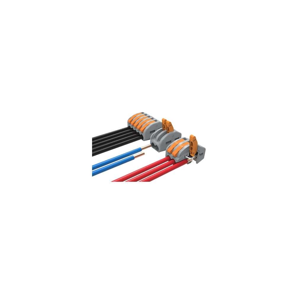 Клемма Degson зажимная, 5 полюса, серая 10 штук DG223-4.61-05P (11-00AH)