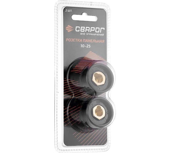 Изображение товара Розетка панельная 10-25 мм, 2 шт, ISQ0080-SVA, блистерная упаковка Сварог 100011