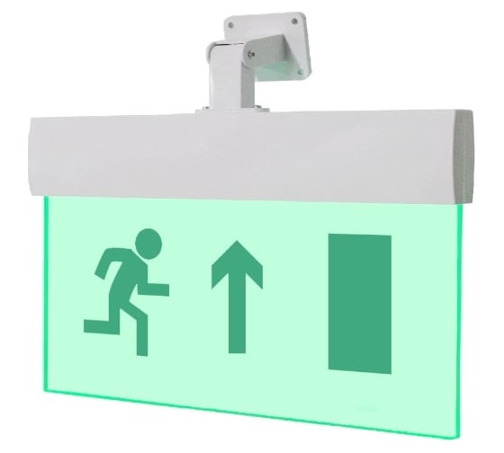 Изображение товара Световое табло Элтех-Сервис М-220-РИП-УЛЬТРА Человек вправо стрелка вверх в дверь (универс. креп.) 00000000237