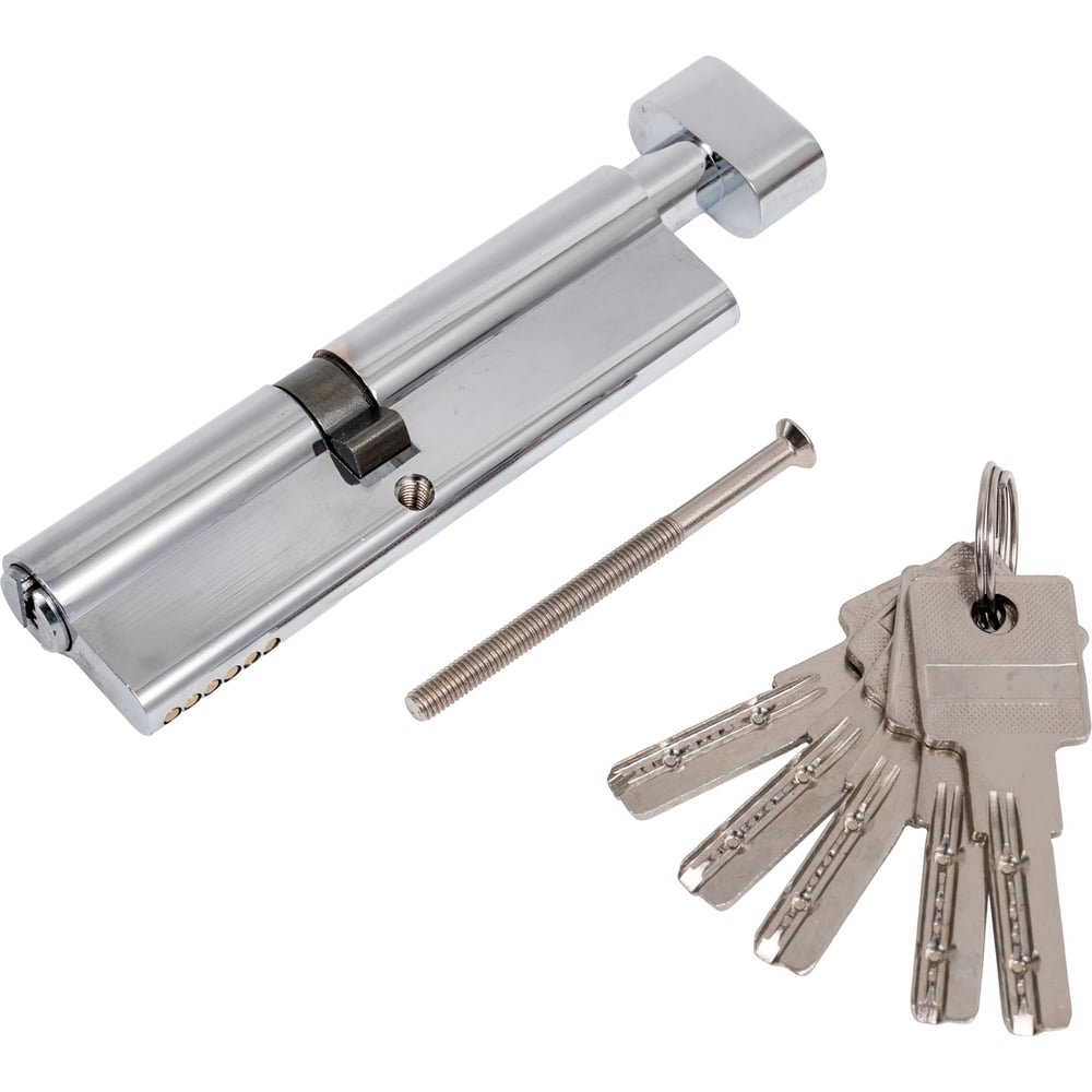 Изображение товара Цилиндр дверной PALIDORE gn 110 pc хром двухсторонний для безопасности