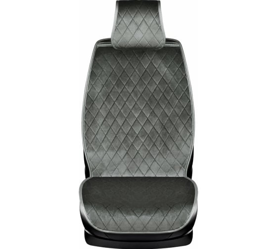 Изображение товара Накидки GTL 2D PREMIUM Effect 2 FRONT Т серый, отстрочка серая, на передние сиденья 135856
