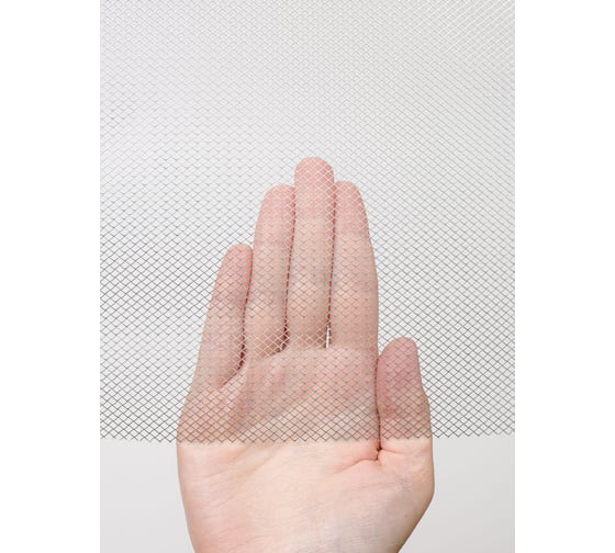 Изображение товара Cетка Фабрика сеток "Железный слон" оцинкованная, цпвс, отверстие 2x2 мм, рулон 0.5x20 м, просечно-вытяжная, металлическая, для улья, фильтра, просеивания, вентиляции на окно, антикошка PVS000011-20 0403-03-03-05-20Z