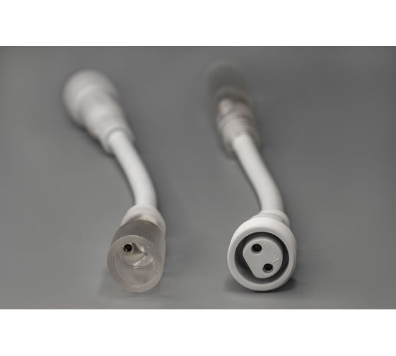 Изображение товара Переходник TEAMPROF дюралайт - нить, белый (ТРИ ЧАСТИ) TPF-EC2-015-DL-S-W