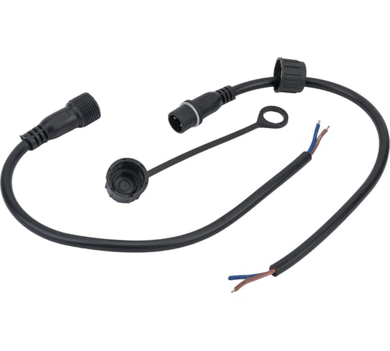 Изображение товара Коннектор TEAMPROF папа-мама, 2 pin, черный TPF-MF2-60/2-B