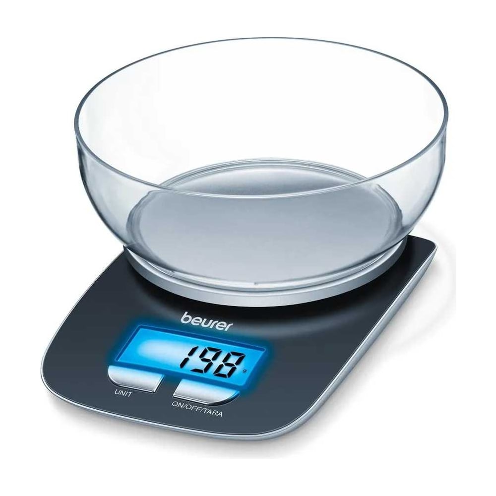 Изображение товара Электронные кухонные весы BEURER KS25 3 кг черные