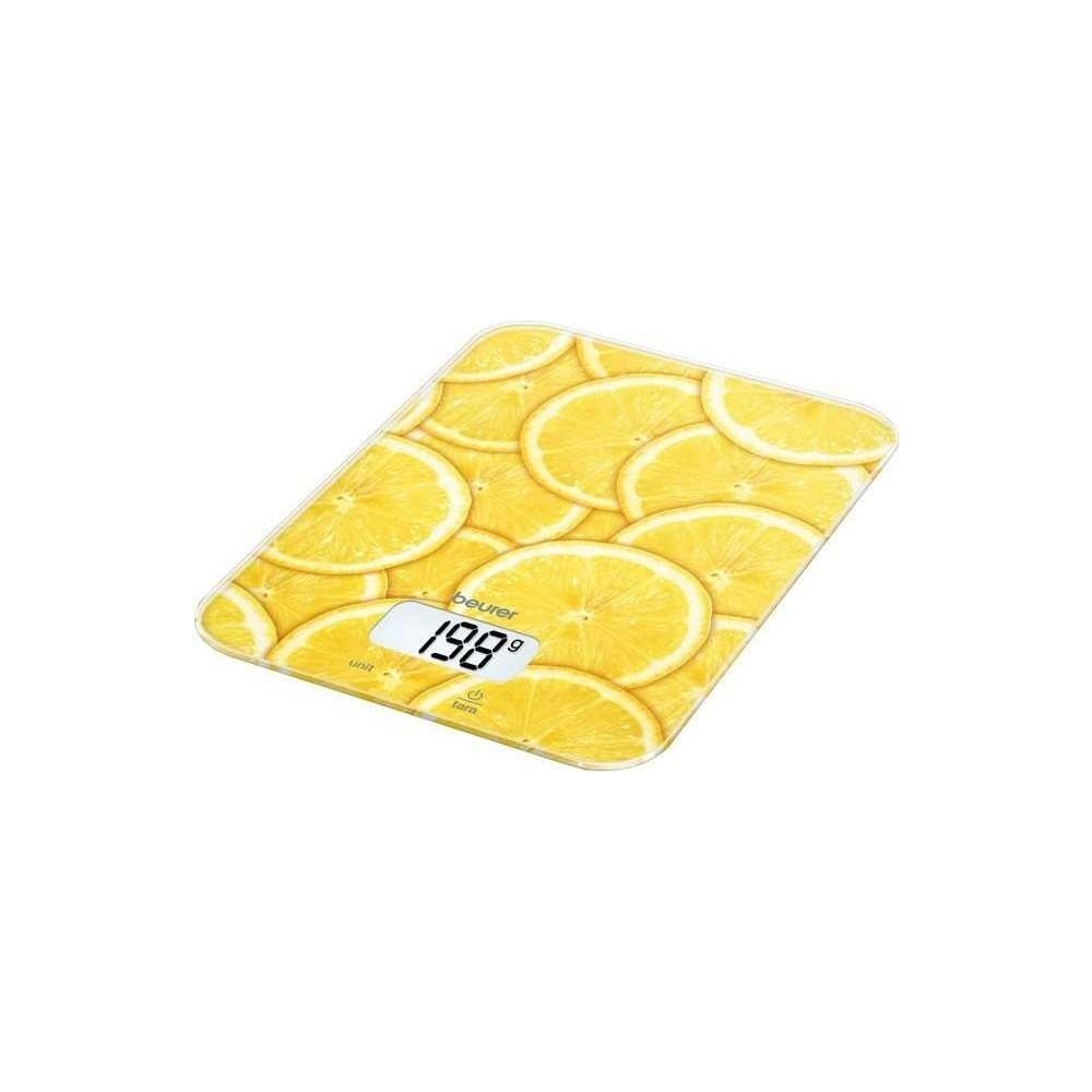 Изображение товара Электронные кухонные весы BEURER KS19 lemon 5 кг сенсорные с автоматическим отключением