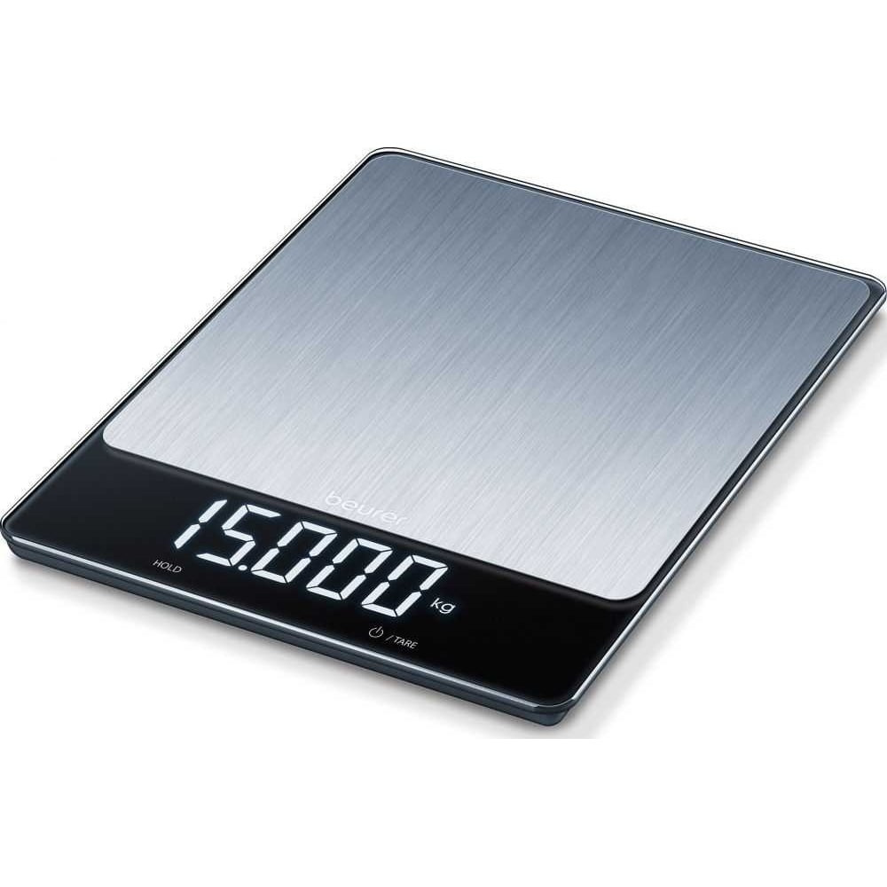 Изображение товара Электронные кухонные весы BEURER KS34 XL до 15 кг нержавеющая сталь сенсорное управление