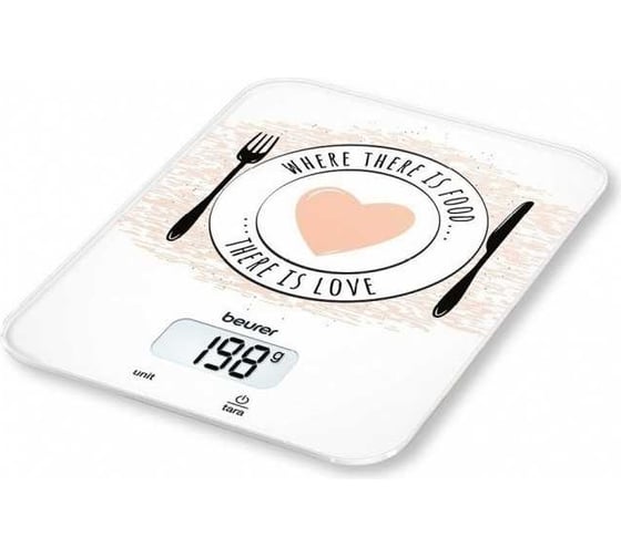 Изображение товара Электронные кухонные весы BEURER KS19 Love максимальный вес 5 кг, рисунок 1057415