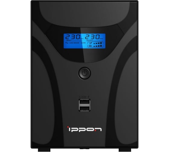 Изображение товара Источник бесперебойного питания IPPON Smart Power Pro II Euro 1600 960Вт 1600ВА черный 1029742