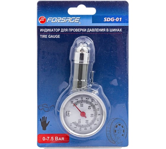Изображение товара Индикатор для проверки давления в шинах Forsage 0-7.5 bar F-SDG-01(57011)
