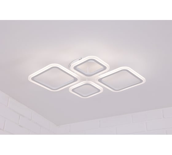 Изображение товара Потолочная люстра Schaffner, светильник потолочный,, цвет белый, мощность: 72W. С Пультом в комплекте. Площадь освещения до 16м2 Quieto 1905-2+2