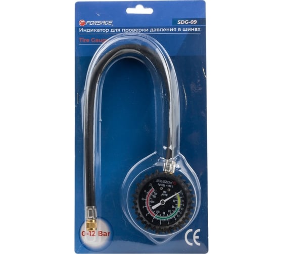 Изображение товара Индикатор для проверки давления в шинах Forsage 0-12 bar F-SDG-09(57007)