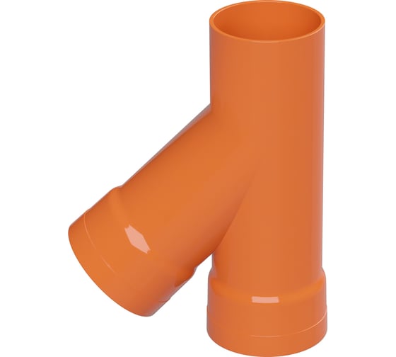 Изображение товара Тройник для двустенных труб DKC 45,полипропилен,желтый,д.63 019063